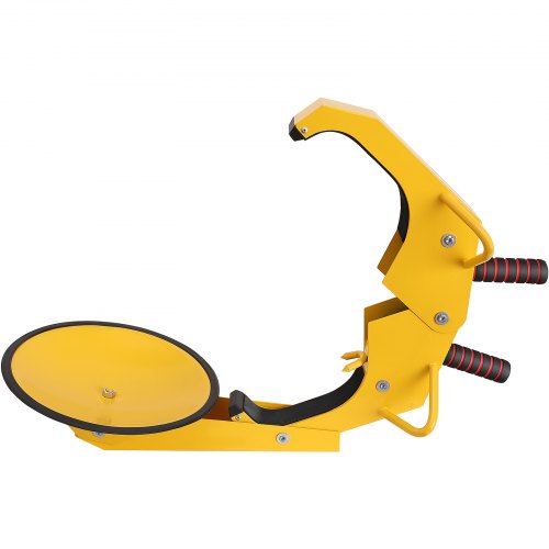 VEVOR Radschloss Autokralle 1 Stk.Reifenschloss, Passend für 160-380 mm Raddurchmesser Anti-Diebstahl, Anhänger-Radkralle mit 30 cm Saugnapf, Parkkralle für Autos, Lkw, SUVs, Camper, Boote Gelb