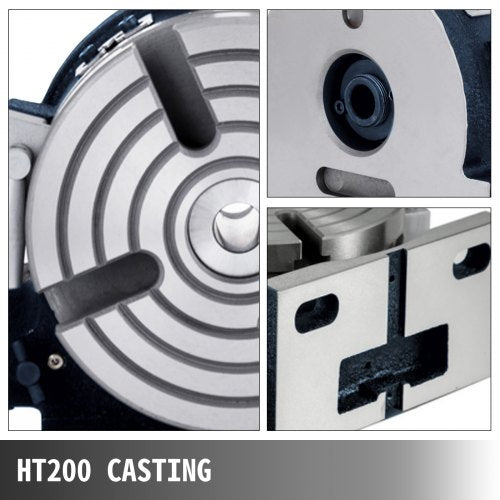 VEVOR Trennscheibe Durchmesser 150 mm Trennplatten-Set mit Grundabmessungen Horizontal 180 x 170 mm Trennplatten-Set für Drehtisch Höhe 80 mm