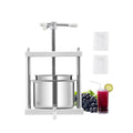 VEVOR Obstweinpresse Manuelle Presse Weinherstellung 5L Edelstahl Obstmühle
