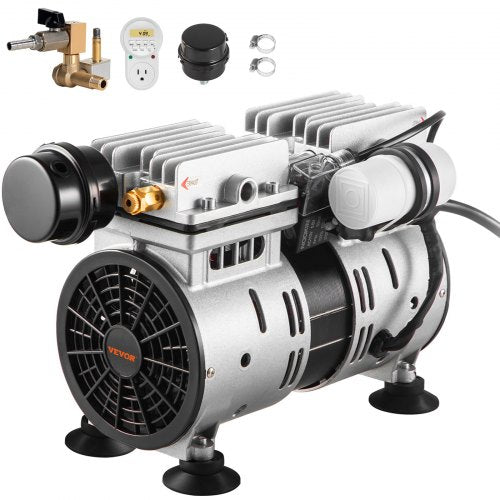 VEVOR Teichbelüfter, 550 W Leistung, 5,2 CFM für bis zu 3 Acre 15 m See, Teichbelüftungsset inkl. Kompressor &amp; Timer &amp; Ventile, Luftkompressor für Sauerstoffzirkulation in tiefem Wasser für Teich See