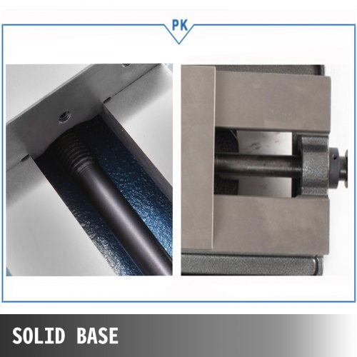 VEVOR Schraubzwingen-Schraubstock 125 mm, Tischschraubstock 125 mm, Bench Clamps 140 mm, Metall Professionelle Gusseisen Schraubstock für Säulenbohrer Breite Backen
