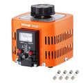 VEVOR Automatischer variabler Stelltransformator 500 VA, 1,7 A, Eingang 230 V, Ausgang 0-300 V, AC-Spannungsregler 4 Sicherungen, thermischer Steuerschalter für Haus, Büro