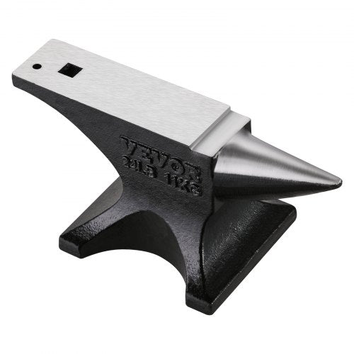 VEVOR Einzelhorn-Amboss 11,5kg Gussstahl Amboss Runder Horn-Amboss Schmiede