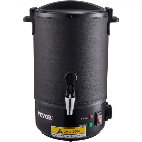 VEVOR Kerzenherstellung Kit Kommerzieller Elektrischer Wachsschmelzer 6,5 L, 1100 W Wachsschmelzgerät Kerzenherstellungsmaschine, DIY Kerzen Selber Machen Set inkl. Dochte, Kerzengießtopf, Löffel