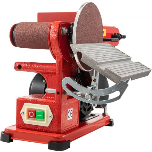 VEVOR Bandschleifmaschine 375 W Band-Tellerschleifer Combo Band Tellerschleifer 915×100 mm Riemengröße Band- und Scheibenschleifmaschine 150 mm