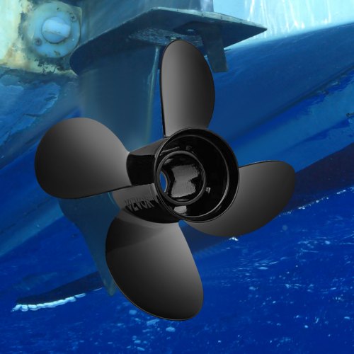 VEVOR Außenbordpropeller, Ersetzt OEM 48-8M8026630, 4-Blatt 26,2 x 33 cm Aluminium-Bootspropeller, Kompatibel mit Mercury Mariner 25 PS Bigfoot/Command Thrust 60 PS Außenbordmotor