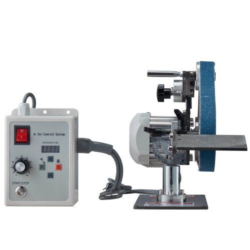 VEVOR Bandschleifmaschine 762x25,4mm Bandschleifer Schleifer VFD 2 Schleifmodi