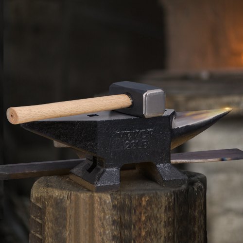 VEVOR Amboss Einzelner Hornamboss 10 kg Stahlamboss Geschmiedeter Amboss Robuster Hornamboss Schmied Juweliere Metallschmied Schmiedewerkzeug Geeignet für Nieten, Abflachen, Schmieden und Formen