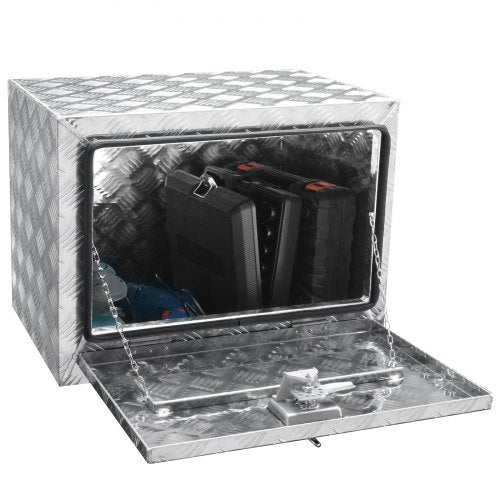 VEVOR Unterboden-Aluminium-Werkzeugkasten für LKW, 61 x 43,2 x 45,7 cm, Werkzeugaufbewahrung für Anhänger und Wohnmobile