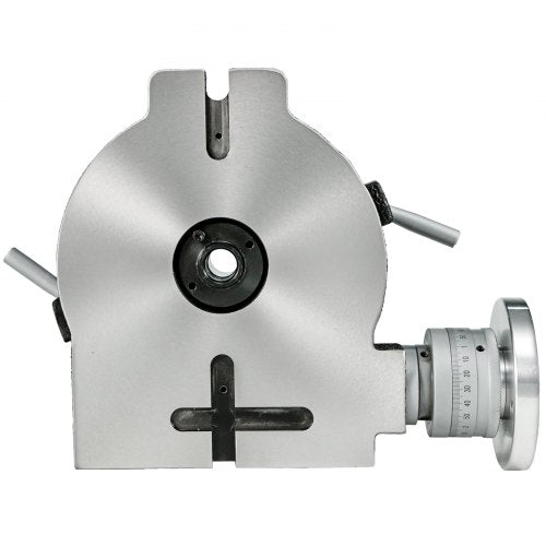 VEVOR Teilapparat Rundtisch 200mm Rundteiltisch Horizontal-Vertikal Teilkopf Teilapparat schwenkbar zum Fräsen und Bohren