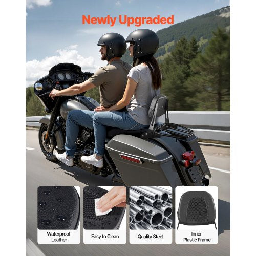 VEVOR Motorrad-Rückenlehne mit Gepäckträger Honda Rebel CMX500 2017-2022