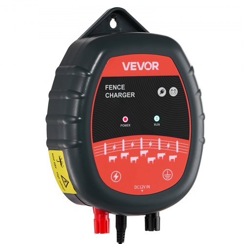 VEVOR Weidezaungerät 10kV 1J AC DC Elektrozaungerät 3km Reichweite Weidegerät