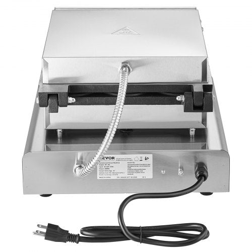 VEVOR Elektrischer Donutmaker, 2 kW Kommerzielle Donutmaschine mit Antihaftbeschichtung, 9 Löcher, Doppelseitige Heizwaffelmaschine für 9 Donuts, 50–300 °C, für Restaurants und den Heimgebrauch