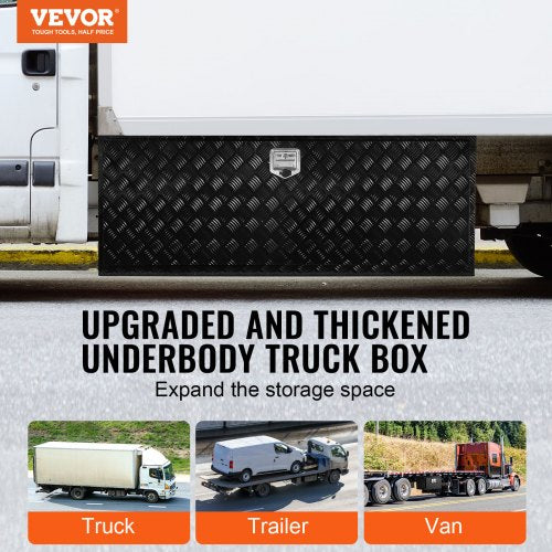 VEVOR Unterboden-Werkzeugkasten Lkw Werkzeugbox Anhängerbox 1524x610x610mm