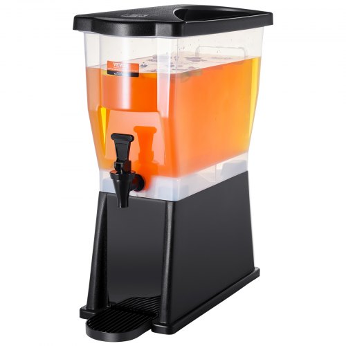 VEVOR Getränkespender, 11 L Wasserspender Getränkespender für Partys, Saftspender aus Kunststoff mit Standhahndeckel, Eistee-Limonadensaft-Wasserspender, für Restaurants, Hotels, Partys usw.