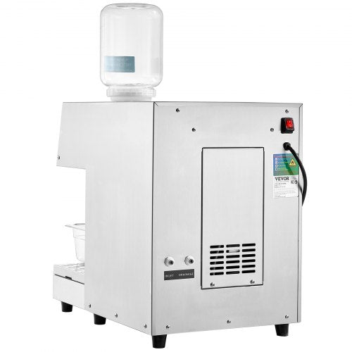 VEVOR Kommerzielle Schneeflocken-Eismaschine 180kg/24h Eisrasierer Touch-LCD