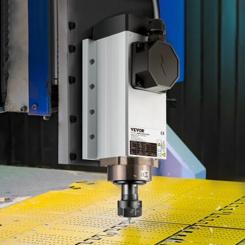 VEVOR Luftgekühlter Spindelmotor 2,2KW Air Cooled Spindel Motor, ER20 Spannzangen Frässpindel Linearmotor, Luftgekühlte CNC Engraving Milling Numerical Fräsmotor, 24000RPM Graviermaschine Spindelmotor