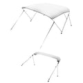 VEVOR Bimini Top Bootsverdeck Bootdach Sonnenverdeck 3 Bögen 216-229cm Hellgrau