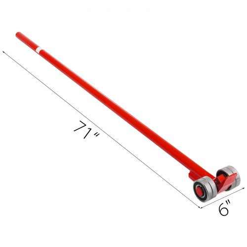 VEVOR Hochleistungs-Hebelstange mit 3T/6600LBS Kapazität, mit Rädern und 6'/1,8M Griff