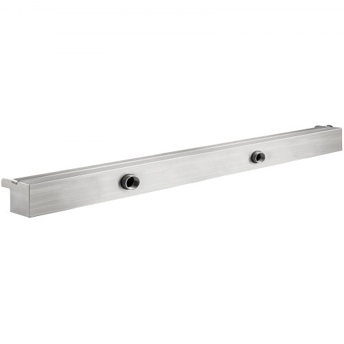 VEVOR Schwimmbad-Wasserfall-Spiller, 90 x 11,5 x 8 cm, Edelstahl-Schwimmbad-Wasserspiel mit buntem LED-Streifen, Schlauchanschluss, Fernbedienung, korrosionsbeständig Fontäne für Teich Pool