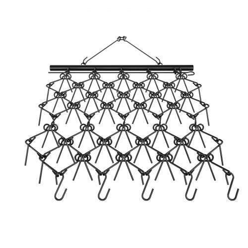VEVOR Traktor Wiesenegge 2000 x 1210 mm Wiesenschleppe aus 4 mm dickem Q235-Stahl Feldegge mit 69x 10 cm langen Zinken Egge 100 mm Durchmesser der Anhängerkupplung Stahlkettenegge Rasenschleppe