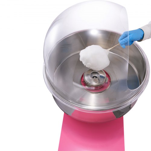 VEVOR Zuckerwattemaschine Edelstahl Zuckerwattegerät 1kW Rosa Kommerziell