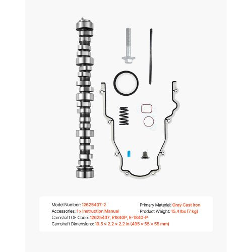 VEVOR Nockenwellensatz Steuerdichtung für  LS1, LS6, LS2, LQ4 und LQ9 Motoren