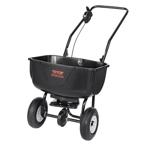 VEVOR 60LB Broadcast Spreader Walk-Behind Rasenstreuer Dünger Gartensämaschine