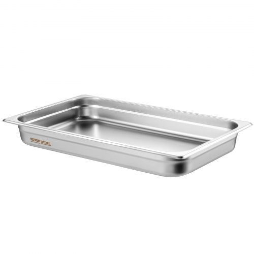 VEVOR 6er-Pack Hotelpfannen Gastronormbehälter Edelstahl 530x328x67mm 9,25L