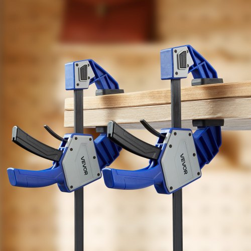 VEVOR 2 x Stangenklemmen für Holzbearbeitung 60,96cm Karbonstahl Einhandklemme