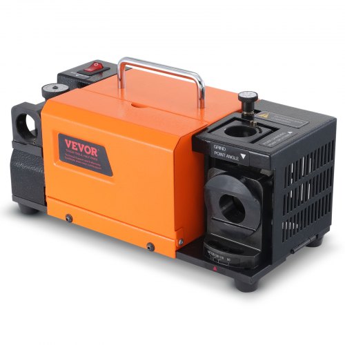 VEVOR MR-13A Bohrerschleifgerät 120 W Bohrerschleifmaschine 4500 U/min Schärfstation Stahl Bohrerschärfgerät 95-135° Einstellbarer Spitzenwinkel 11 Spannzangen Geeignet für Bohrerdurchmesser φ3–13 mm