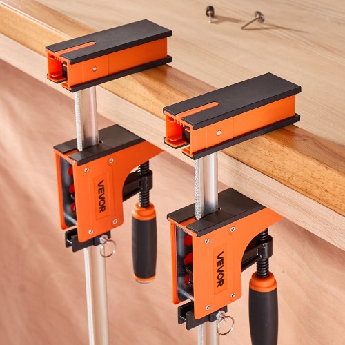 VEVOR 2 x Stangenklemmen für Holzbearbeitung 762mm Parallelklemmen-Set Orange