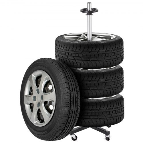 VEVOR Reifenregal Reifenständer mit Felge Reifenständerhalter 225mm Rollbar