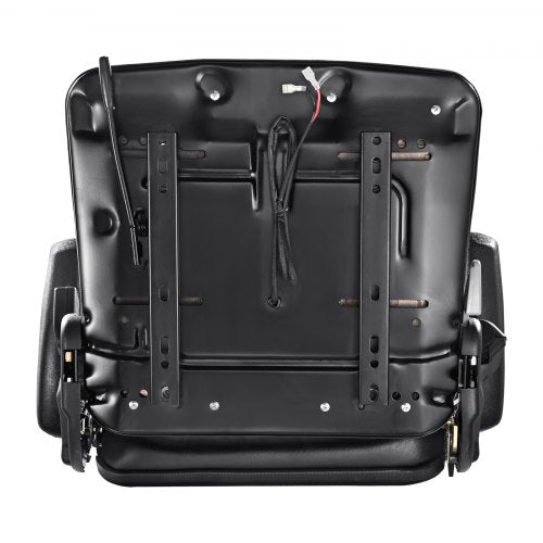 VEVOR Universal Traktorsitz aus PVC-Kunstleder und Polyurethanschaum Traktor Schleppersitz mit verstellbarer Rückenlehne und Mikro-Sicherheitsschalter Fahrersitz mit Armlehnen und Sicherheitsgurt