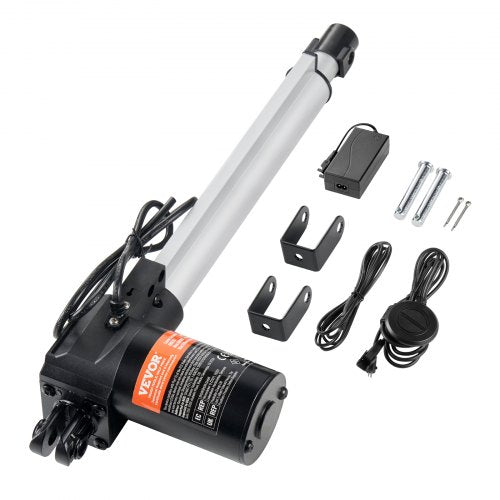 VEVOR 24V Linearaktuator-Kit 10 Zoll 0,98"/s 220lbs/1000N mit IP44-Schutz