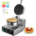 VEVOR Kommerzielles Waffeleisen Waffel Maker 1230W 4 Fächerfömige Waffeln