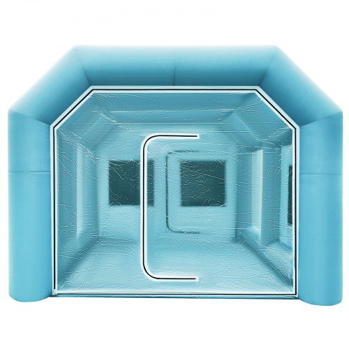 VEVOR Lackierzelt Ausblasbares Autosprühkabine 4 x 2,5 x 2,2 m Lackierkabine Pop Up Zelt Campingzelt Großes Zelt