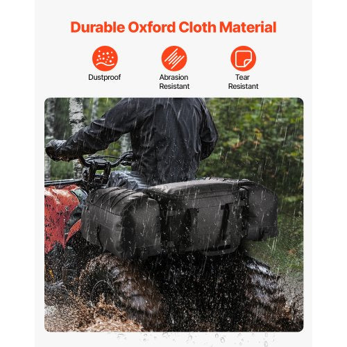 VEVOR 74L ATV Hinten Tasche Hecktasche Aufbewahrungstasche Schwamm Kissen