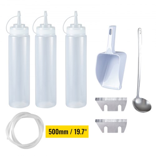VEVOR Eiscrusher 3000 W Smoothie Maker Maschine mit Eisspeicherkapazität 34 L Silbriger Smoothie Mixer Edelstahl Maschine mit Doppelschneidkopf und