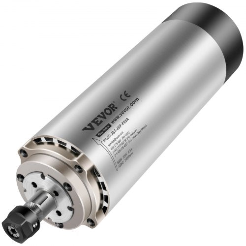 VEVOR Spindelmotor CNC Spindelmotor Luftgekühlte 0,8 Kw, Luftkühlung Spindelmotor 220-250 V Luftgekühlter Motor für CNC Spannzangenfutter 0-24000 U/min Air Cooled Spindle Motor Wind Cooled