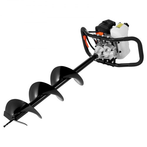 VEVOR Erdbohrer Erdlochbohrer 43CC Pfahlbohrer Erdbohrgerät Ø200x800mm Bohrer