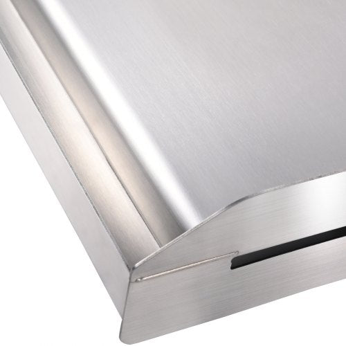 VEVOR Grillplatte 430 Edelstahl 58,7 x 39,5 x 9,9 cm - Universal Grillplatte 2 mm Dicke Verwendbar, Outdoor BBQ Party Grillplatte mit Griff Gasgrill für Gasgrill, Kohlegrill &amp; Elektrogrill Zubehör