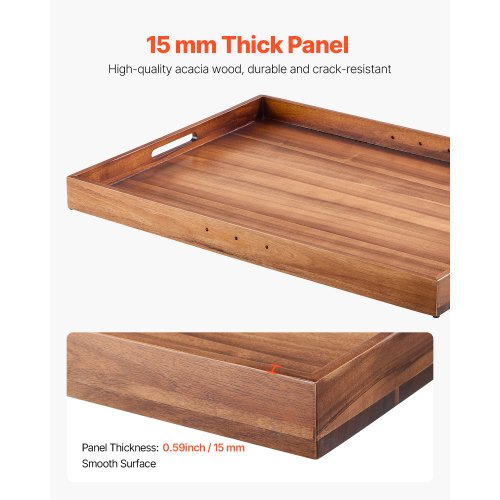 VEVOR Nudelbrett Herdabdeckung Akazienholz Top Cover Küche Elektro Gasherd
