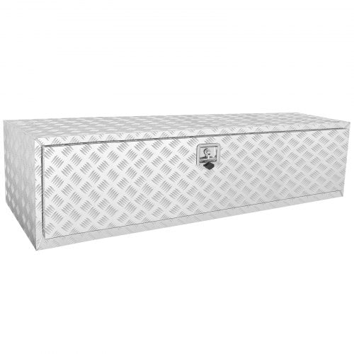 VEVOR Unterboden-Aluminium-Werkzeugkasten für LKW, 152,4 x 61 x 61 cm, Werkzeugaufbewahrung für Anhänger und Wohnmobile