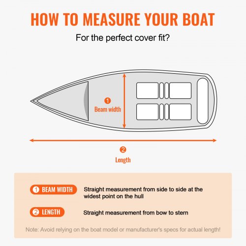 VEVOR Bootspersenning Abdeckplane Bootsplane, 609–670 cm Persenning Schlauchboot 600D Oxford-Gewebe Bootspersenning Abdeckung mit Aufbewahrungstasche 435 x 300 mm, Angelboot Bootsabdeckplane Grau