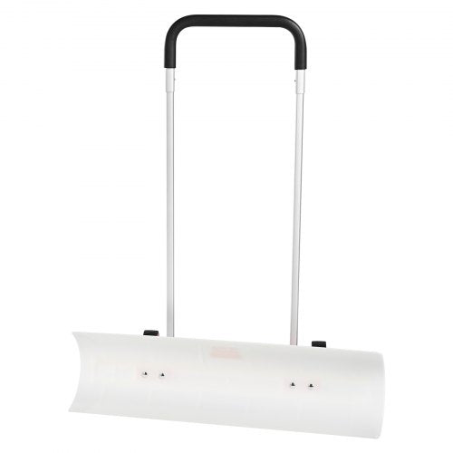 VEVOR Schneeschieber mit Rädern 94cm Schneeschaufel ABS-Kunststoff Aluminiumlegierung Schneeschippe Seitenwinkel von 15° Schneeräumer Schneeräumgeräte Rückenschonender Schneeschieber