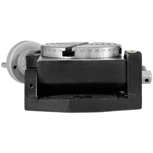 VEVOR Teilapparat Rundtisch 100mm Rundteiltisch Horizontal Vertikal Teilkopf Teilapparat schwenkbar zum Fräsen und Bohren