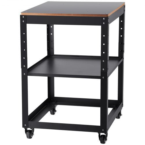 VEVOR Maschinenständer Dickenhobel 70,3×60,3×90cm Untergestell Dickenhobelmaschine Stahl &amp; MDF Max. Belastbarkeit 45kg Maschinentisch höhenverstellbar Kompitable mit meisten Hobelmaschinen Sägen