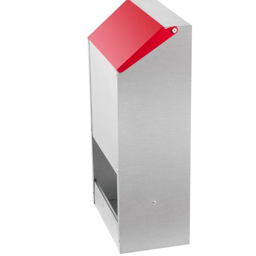VEVOR verzinkter Geflügel-Futterspender, Hühner-Futterspender, kein Abfall, 13,6 kg, Metall-Futterspender