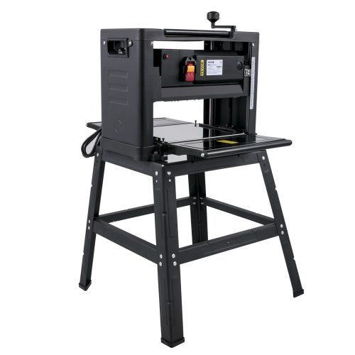 VEVOR Dickenhobelmaschine Max. Hobelbereite 330 mm Abricht und Dickenhobel 0-3 mm Hobelmaschine 2000 W Holzbearbeitung Dickenhobel 6-160 mm Thicknesser mit Ständer 8000 U/min Dickholzhobelmaschine